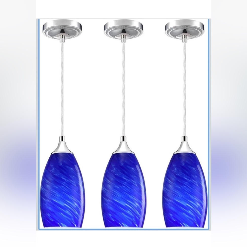 Pack 3 Light Adjustable Indoor Mini Hanging Kitchen Island Pendant Lamps